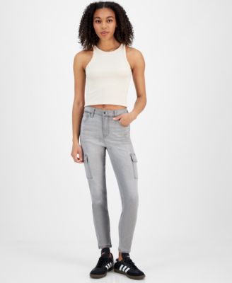 Celebrity Pink - Juniors' Mid-Rise Cargo Skinny Jeans
