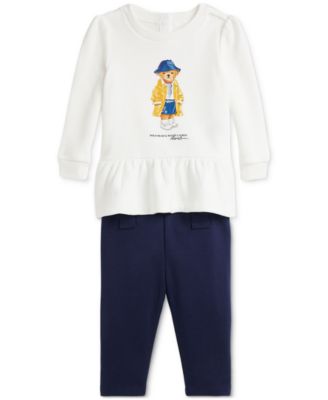 Polo Ralph Lauren - Baby Fleece Polo Bear Sweatshirt & Legging Set