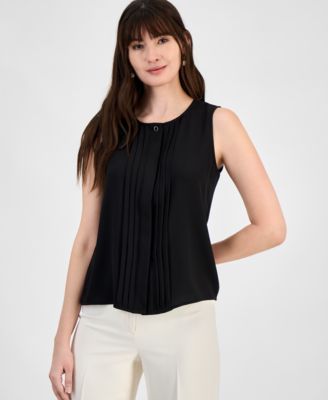Anne Klein - Women's Pintucked Top