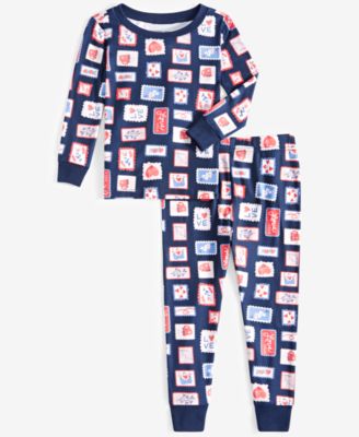 Family Pajamas - Toddler Valentine's Day Stamps Pajama Set