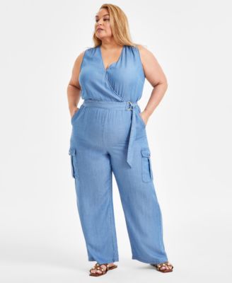 I.N.C. International Concepts - Plus Size Utility Jumpsuit
