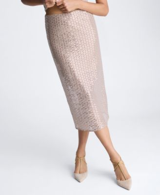Kenneth Cole - Women's Sequin Mesh Midi Skirt