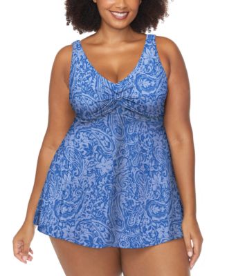 Raisins Curve - Trendy Plus Lucia Printed Swimdress