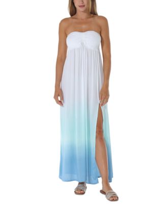 Raviya - Women's Smocked Ombr&eacute; Cover-Up Dress