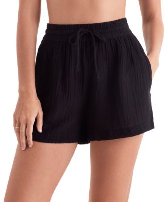 Mimi Flamingo - Women's Vista Cotton Cover-Up Shorts