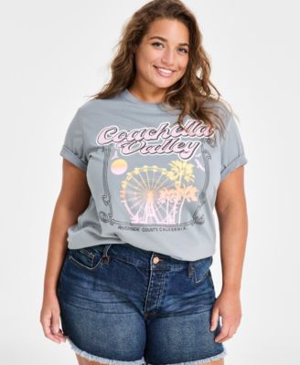 Love Tribe - Trendy Plus Size Coachella Valley Graphic T-Shirt