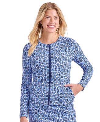 Tommy Bahama - Women's Full-Zip Long-Sleeve Rashguard