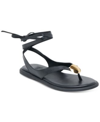 Dolce Vita - Women's Judy Lace-Up Ankle Wrap Jeweled Flat Sandals