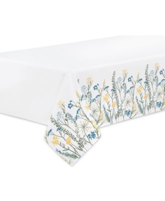 Lenox - Wildflower Border Rectangular Tablecloth, 60" x 120"