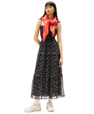 Tommy Jeans - Women's Smocked Floral Maxi Dress