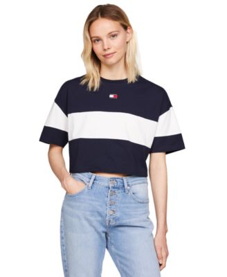 Tommy Jeans - Women's Colorblock Cotton Crop T-Shirt