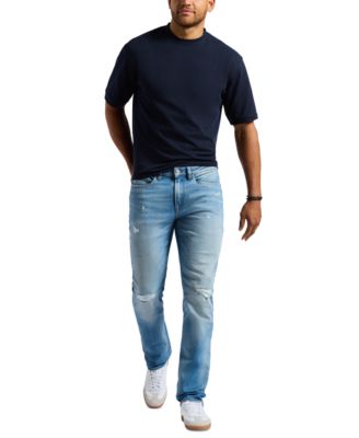 Buffalo David Bitton - Men's Straight Six Straight-Fit Distressed Jeans