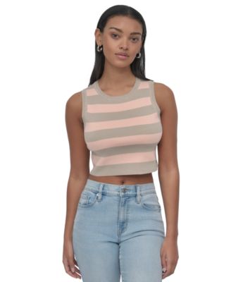 DKNY Jeans - Women's Cropped Sleeveless Sweater