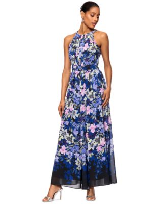 Betsy & Adam - Women's Floral-Print Jumpsuit