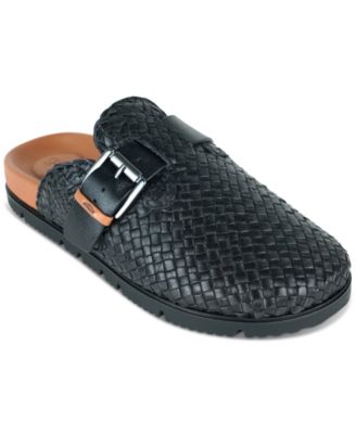 Gentle Souls - Women's Brantley Woven Buckled Clogs