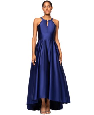 B&A By Betsy and Adam - Women's Keyhole High-Low Gown
