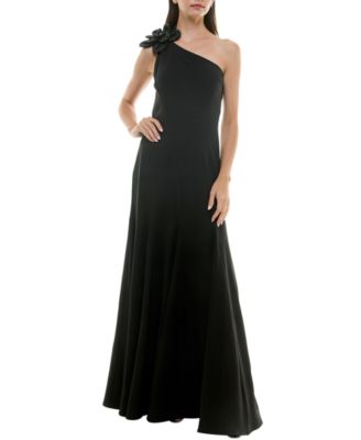 Taylor - Women's Embellished Asymmetric One-Shoulder Gown