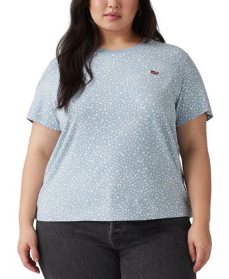Levi's - Plus Size Cotton The Perfect Scattered-Floral Tee