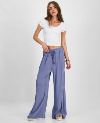 Kingston Grey - Juniors' High-Rise Wide-Leg Pants
