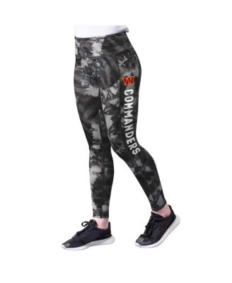 MSX by Michael Strahan - Women's Black Washington Commanders Aubrey Tie-Dye Leggings