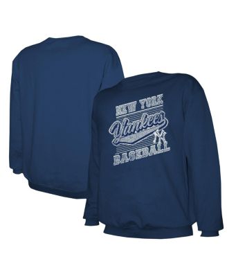 Stitches - Men's Navy New York Yankees Pullover Sweatshirt