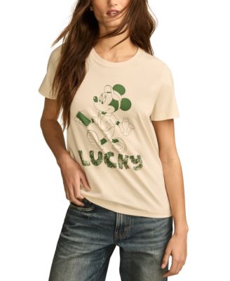 Lucky Brand - Women's Cotton Minnie Mouse Lucky T-Shirt
