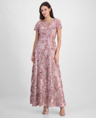 Alex Evenings - Women's Soutache Sequined Evening Gown