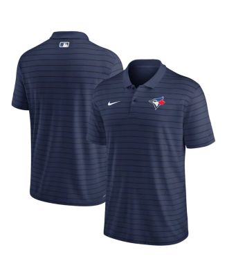 Nike - Men's Navy Toronto Blue Jays Authentic Collection Victory Striped Performance Polo