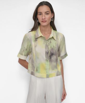 DKNY - Women's Printed Camp Shirt