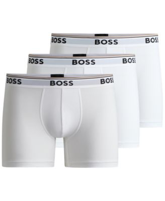 Hugo Boss - Men's Power 3-Pack Solid Boxer Briefs