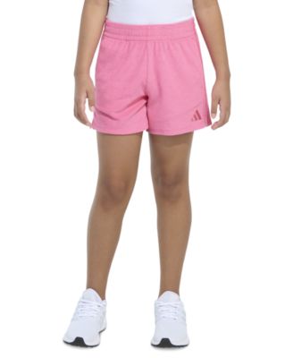 adidas - Big Girls Terry All Day 3-Stripe Pull-On Shorts
