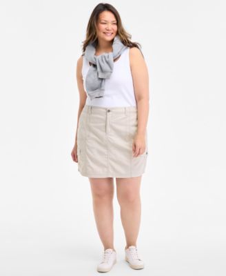 Style & Co - Plus Size Zig Zag Mini Skirt, Exclusively at Macy's