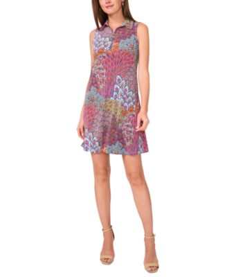 MSK - Petite Paisley-Print Shift Dress