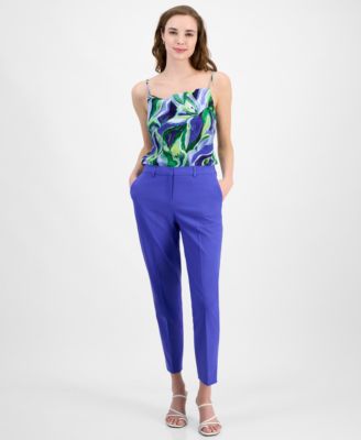 Tahari ASL - Women's Mid-Rise Ankle Pants