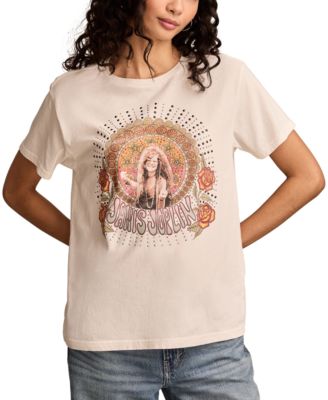 Lucky Brand - Women's Cotton Janis Joplin Boyfriend Tee