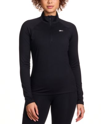 Reebok - Women's ID Train Fitted Quarter-Zip Track Jacket