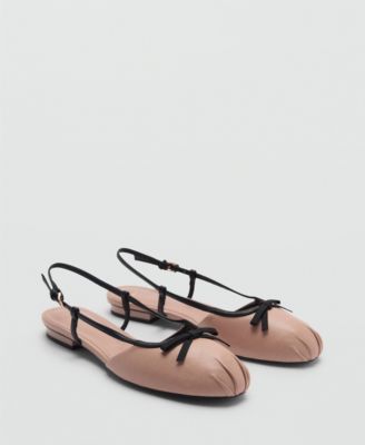 MANGO - Women's Sling Back Ballerina Shoes