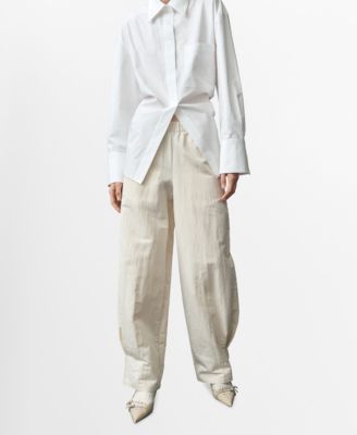 MANGO - Women's Pleated Jogger Pants