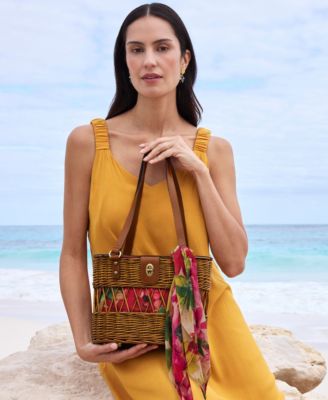 Patricia Nash - Kalamaria Small Basket Bag with Spring Multi Scarf