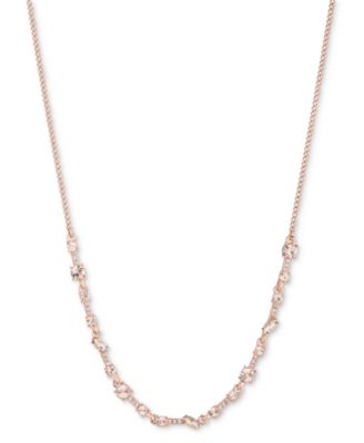 Givenchy - Mixed Crystal Statement Necklace, 16" + 3" extender