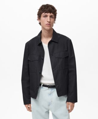 MANGO - Men's EU Regular-Fit Cotton Overshirt