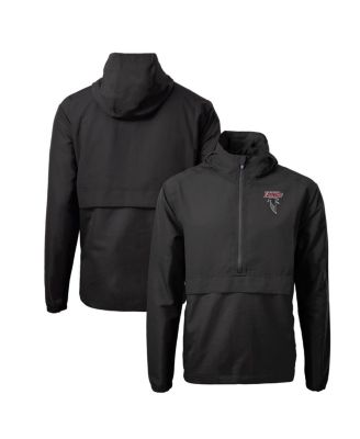 Cutter & Buck - Men's Black Atlanta Falcons Charter Eco Half-Zip Anorak Jacket