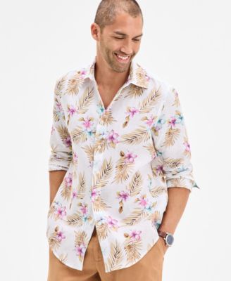 Club Room - Men's Amista Floral Linen Shirt