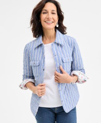 Style & Co - Women's Reversible Quilted Shacket