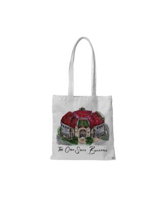 Indigo Falls - White Ohio State Buckeyes Laura Wilcox Designs Tote Bag