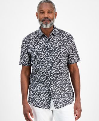 Michael Kors - Men's Small Multi Floral Patterned Short-Sleeve Shirt
