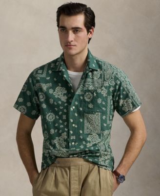 Polo Ralph Lauren - Men's Classic-Fit Bandanna-Print Camp Shirt