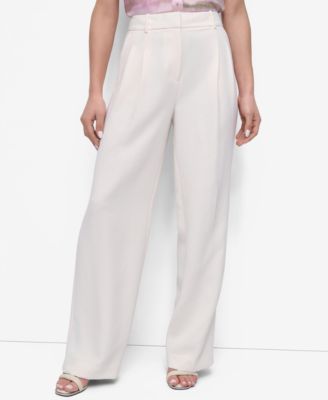 DKNY - Petite Aero Crepe Pleated Pants