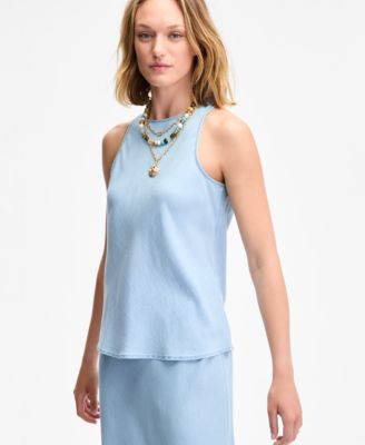On 34th - Women's Chambray Sleeveless Top
