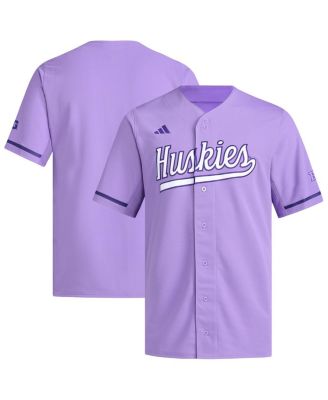 adidas - Men's Purple Washington Huskies Replica Baseball Jersey